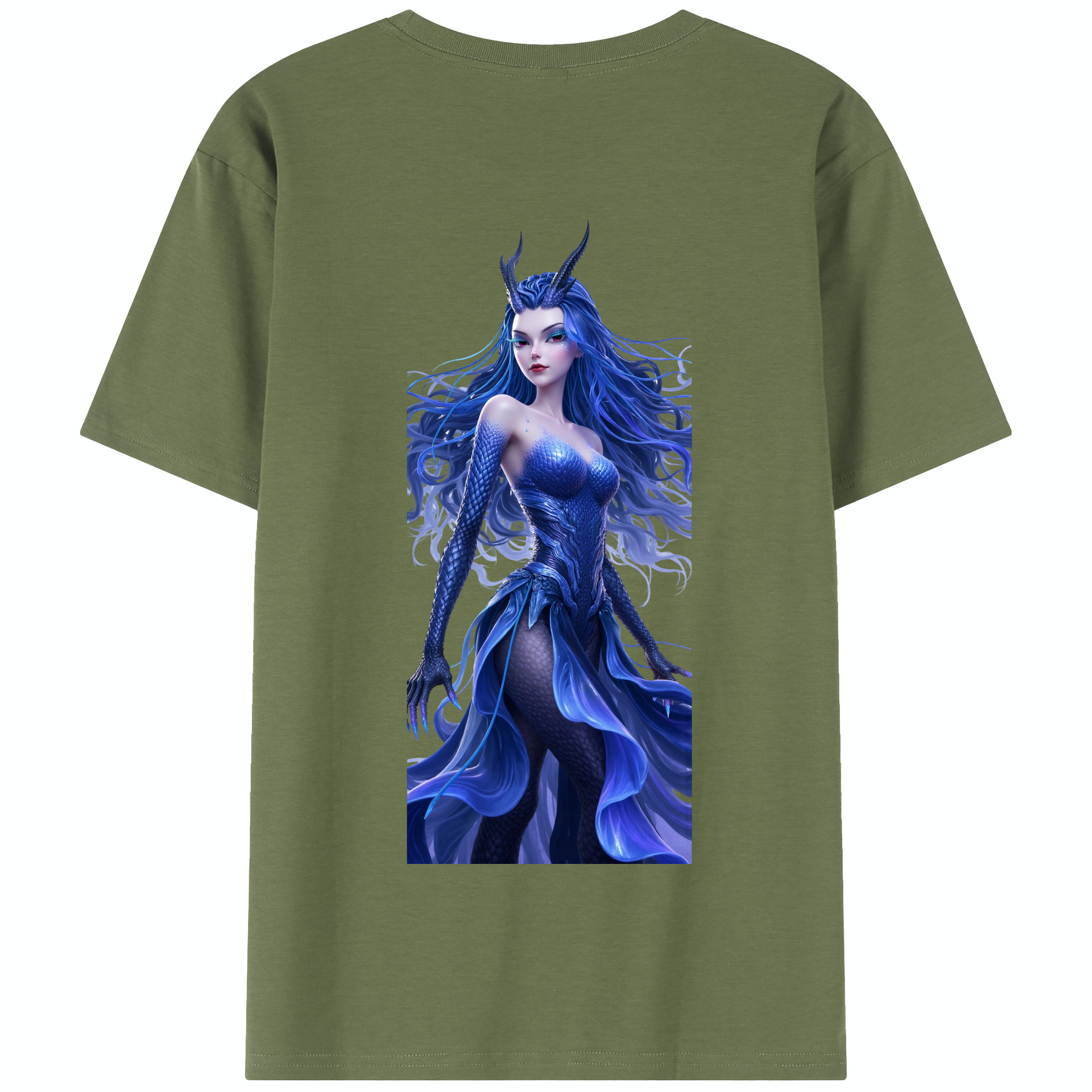 （画像用） Ne Zha 2 ナタ 魔童の大暴れ 綿100％半袖Tシャツ（背面プリント）